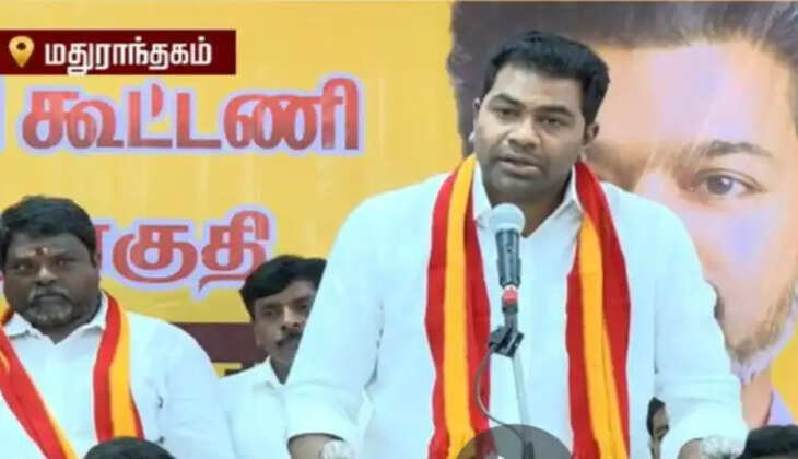 &ldquo;அதிமுக தான் தவெக; இரட்டை இலை தான் விசில்&rdquo;- ஆதவ் அர்ஜூனா