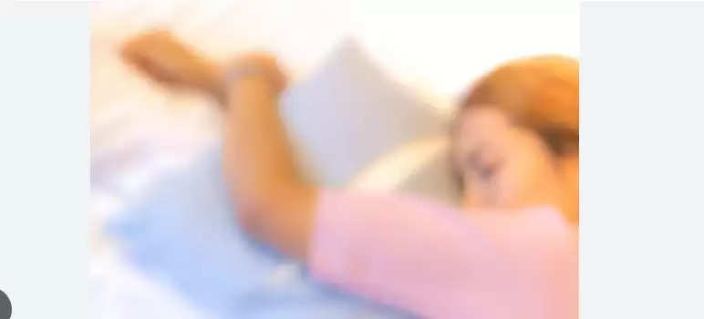 blur image women sleeping