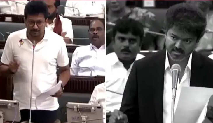 "என்னது புஷ்பா மாடல் அரசா? தேம்பி அழ வேண்டாம்"- உதயநிதிக்கு விஜய் பதிலடி