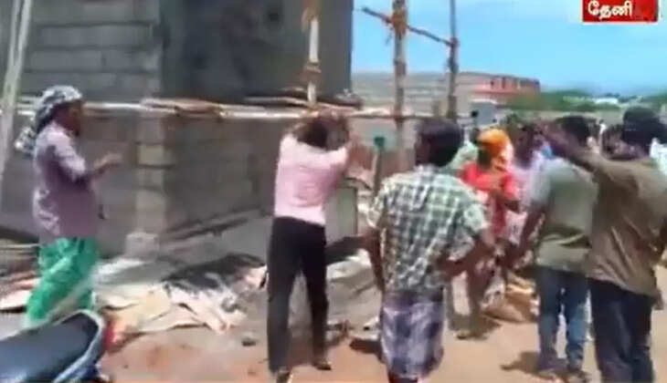 தேனியில் பஞ்சமி நிலம் ஆக்கிரமிப்பு- இடித்து தள்ளிய மக்கள்
