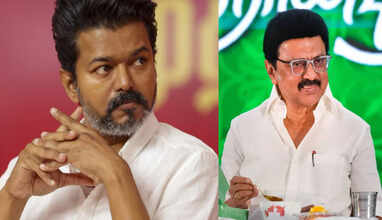 விஜய் அரசியல் வருகை திமுகவுக்கு சாதகமா?? கருத்துக்கணிப்பில் வெளியான அதிர்ச்சி தகவல்..