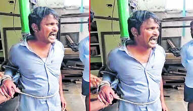 சாக்லேட் தருவதாக கூறி சிறுமிக்கு பாலியல் தொல்லை- கட்டிவைத்து அடித்த மக்கள்