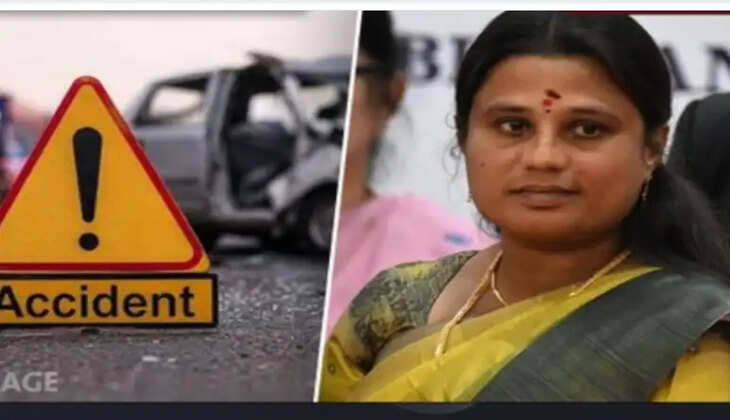 அமைச்சர் ஜெகதீஸ்வரிக்கு சொந்தமான கார் மோதி இளைஞர் பலி