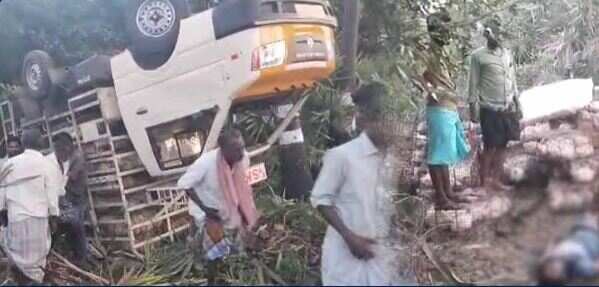 திருவாரூர்: லாரி கவிழ்ந்து 2 பேர் பலி