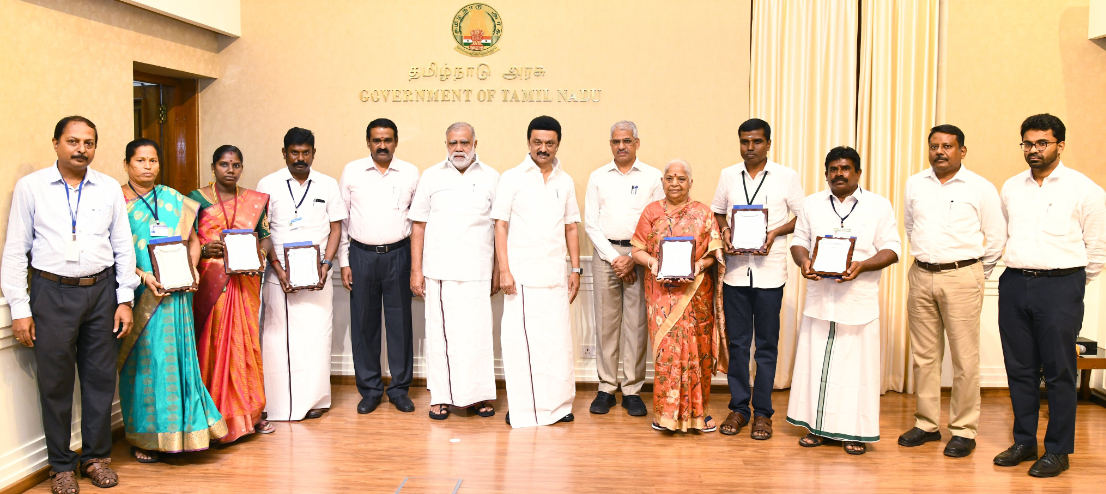 சுகாதார முன்மாதிரி கிராம ஊராட்சிகளுக்கு விருது!!