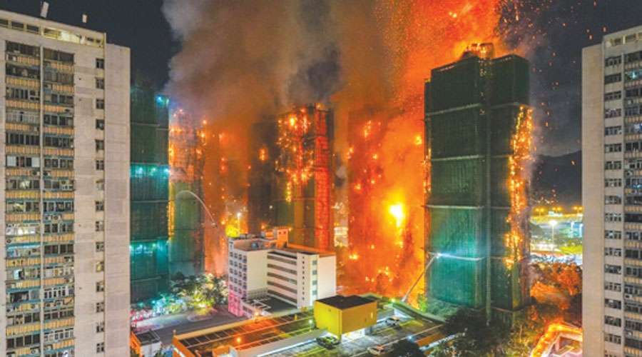 நாட்டையே உலுக்கிய சோகம்..! ஹாங்காங் அடுக்குமாடிக் குடியிருப்புத் தீ விபத்து: பலி எண்ணிக்கை 128 ஆக உயர்வு..!