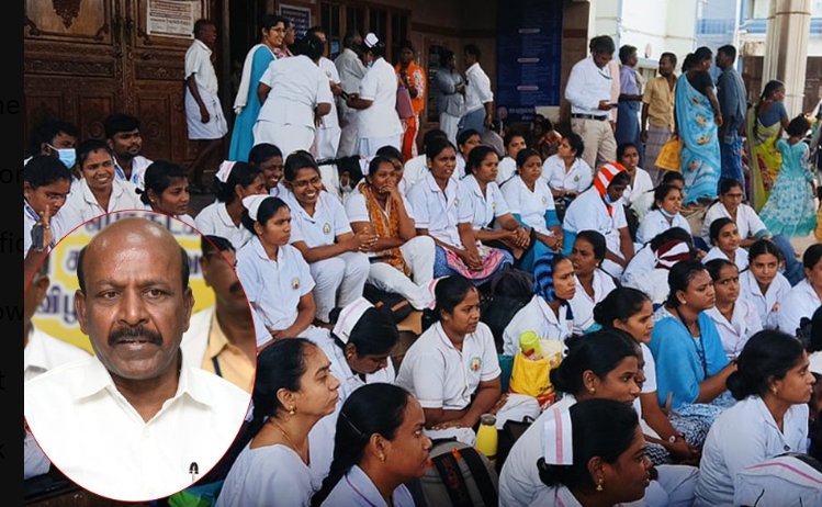 முதற்கட்டமாக 1,000 ஒப்பந்த செவிலியர்கள் மட்டுமே பணி நிரந்தரம்- அமைச்சர் மா.சு.