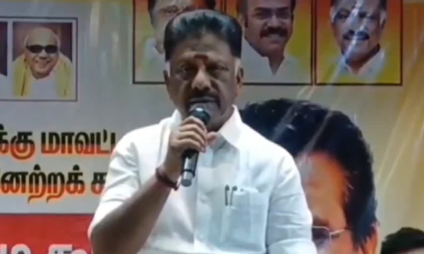 #BREAKING : தேனியில் சாலை மறியல் போராட்டத்தில் ஈடுபட்ட ஓ.பன்னீர்செல்வம் கைது..!