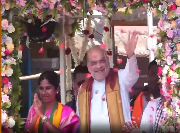 ஈரோட்டில் அமித்ஷா ரோடு ஷோ... திமுக அரசின் ஊழலை ஒழிப்போன் என சூளுரை