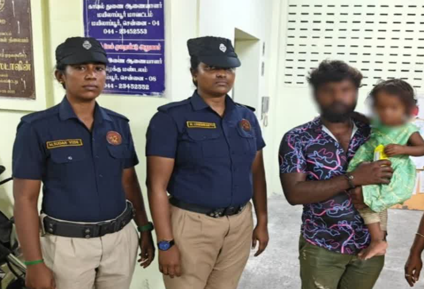 சிங்கப்பெண் அதிரடி படை அதிரடி..! மெரினாவில் காணாமல் போன பெண் குழந்தை மீட்பு..!
