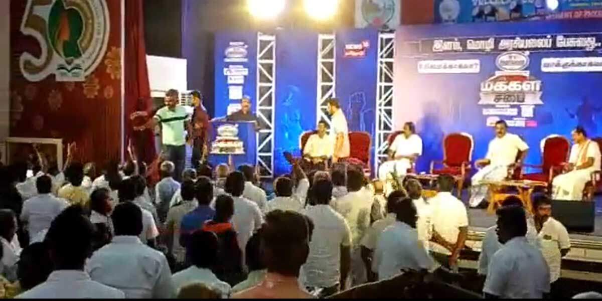 அப்படி வா வழிக்கு... பொறுக்கி என்று பேசி திரும்ப பெற்ற நாஞ்சில் சம்பத்