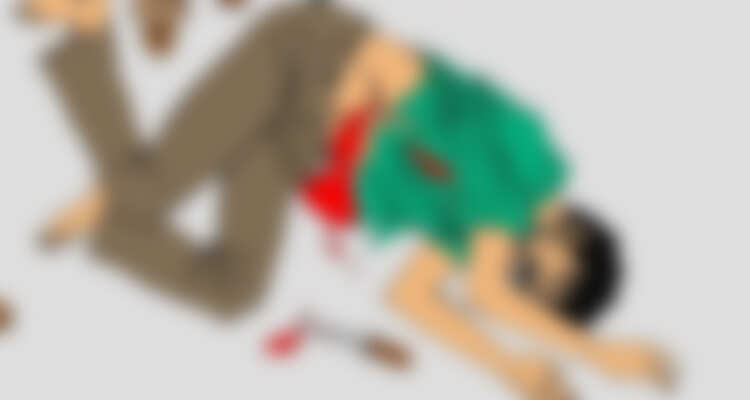 சரிந்து விழுந்த குடல் பாகங்களை கையில் பிடித்தபடி ஓடிய வாலிபர்