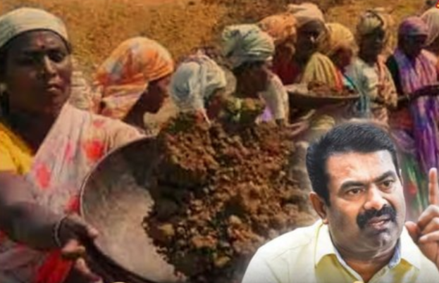 “தாயக் கட்டை, பல்லாங்குழி, சீட்டு ஆடுவது தான் 100 நாள் வேலையில் நடக்கிறது”- சீமான்