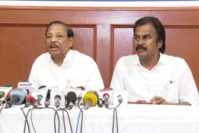 “கொளத்தூரில் கொத்து பரோட்டா என கீழ்த்தரமா பேசுறார்... நாங்களும் பேச வேண்டிய நிலைக்கு வந்துவிடுவோம்”- ஆர்.எஸ்.பாரதி