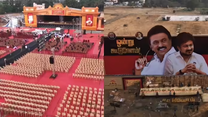 திருவிடந்தையில் இன்று திமுக மாநாடு - திமுக தேர்தல் பரப்புரை பாடல் இன்று வெளியாக வாய்ப்பு..!