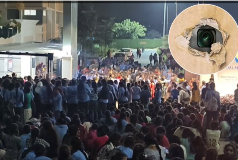 விடுதி குளியலறையில் ரகசிய கேமரா- பெண்ணின் காதலன் கைது