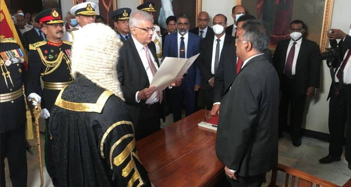 இலங்கையின் அதிபராக பதவியேற்றார் ரணில் விக்ரமசிங்கே