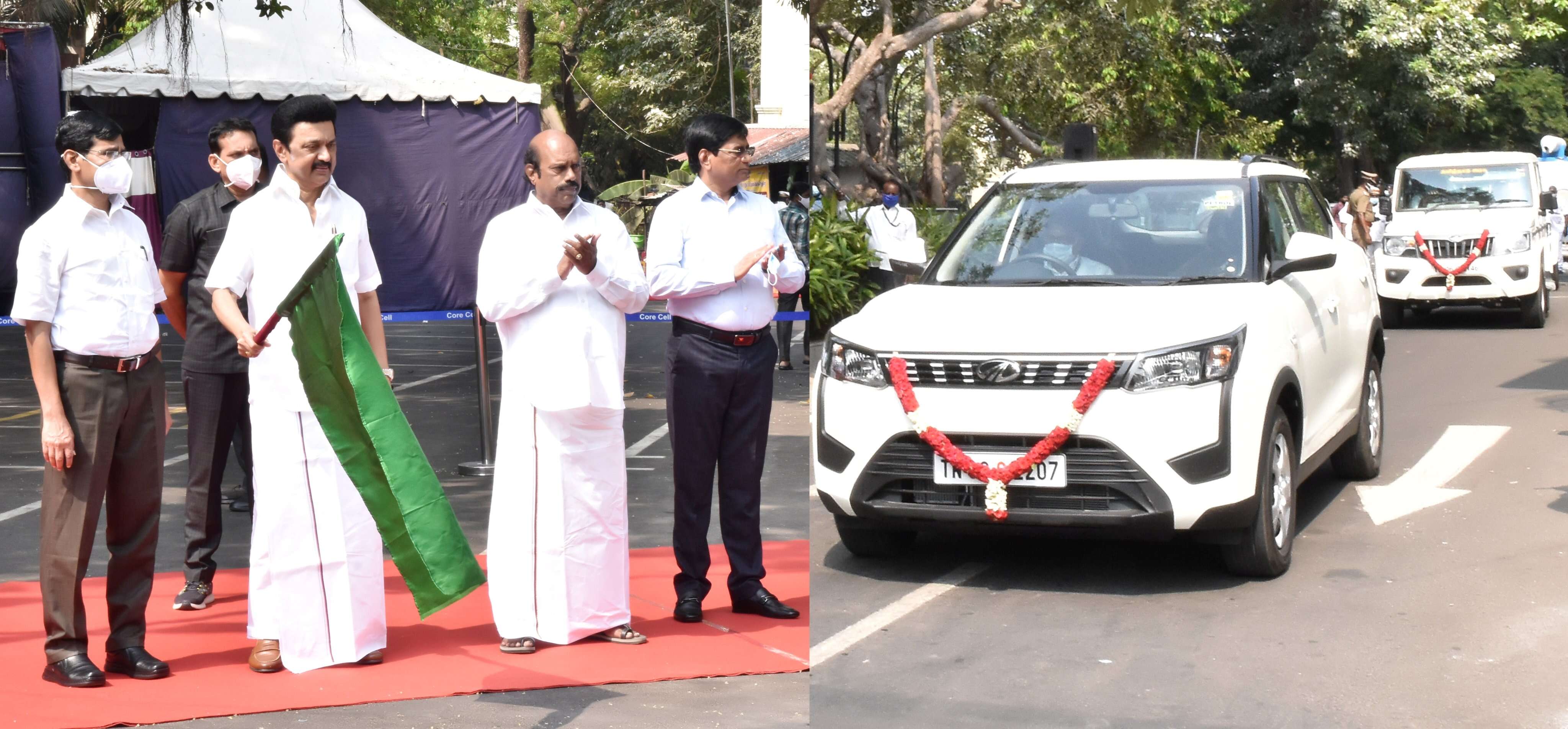 பொதுப்பணித்துறை பயன்பாட்டிற்காக ₹2.38 கோடி மதிப்பிலான வாகனங்கள்!!