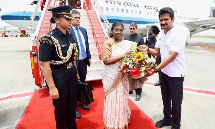 தமிழகம் வந்தார் ஜனாதிபதி திரவுபதி முர்மு..!