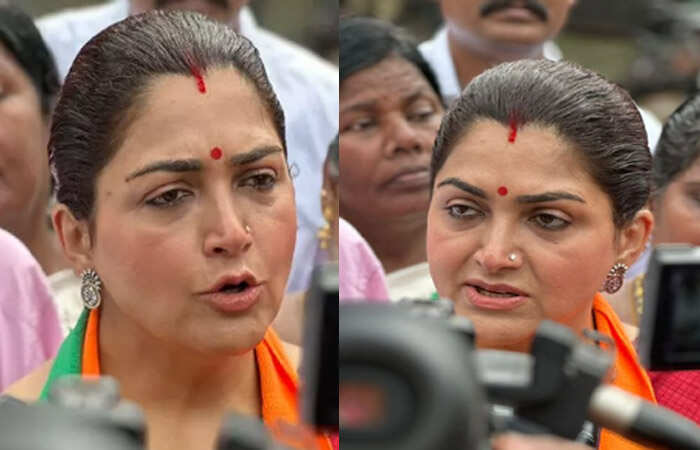 முதல்வர் ஸ்டாலின் வீட்டுக்கு பெட்டி பெட்டியாக பணம் போகுது -குஷ்பு பரபரப்பு