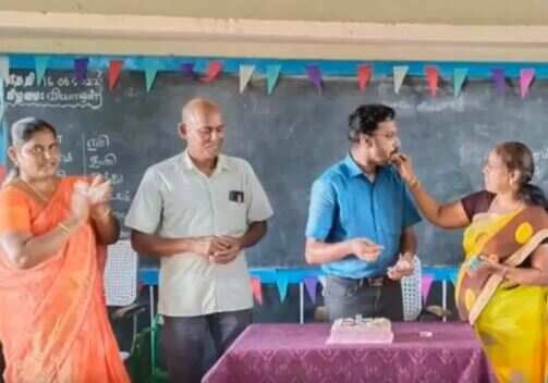 வகுப்பறையில் பிறந்தநாள் கொண்டாட்டம் - ஆசிரியர்கள் பணியிடைநீக்கம்!!