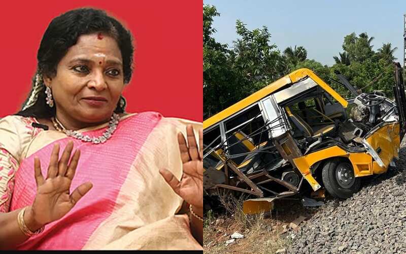 ‘யூகங்களின் அடிப்படையில் ஓட்டுனர் ஓட்டினால், குழந்தைகளுக்கு அபாயமாக முடியும்’ - தமிழிசை..!!