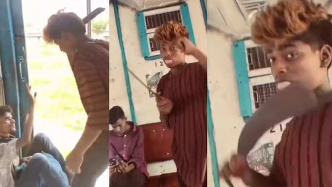 திருத்தணி ரயிலில் பயணித்தவரின் கழுத்தில் கத்தி வைத்து ரிலீஸ்- இளைஞர் கைது