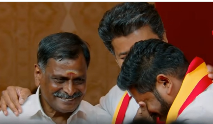 விசுவாசத்திற்கு விஜய் தந்த பரிசு- 30 ஆண்டுகளாக தனது கார் டிரைவராக இருந்து வரும் ராஜேந்திரனின் மகனுக்கு எம்.எல்.ஏ. சீட்