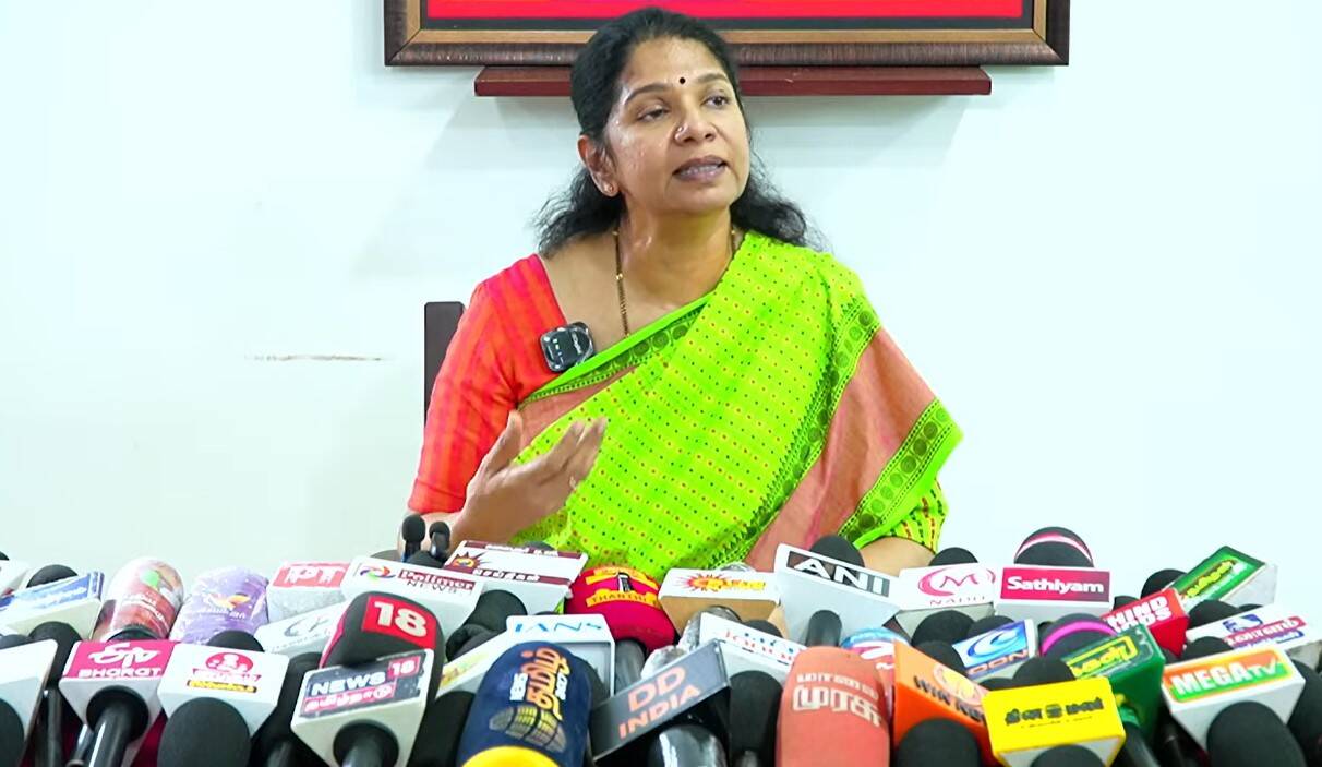 “இதுபோன்ற அடக்குமுறைகளுக்கு எல்லாம் ஒருபோதும் திமுக அடிபணியாது”- கனிமொழி