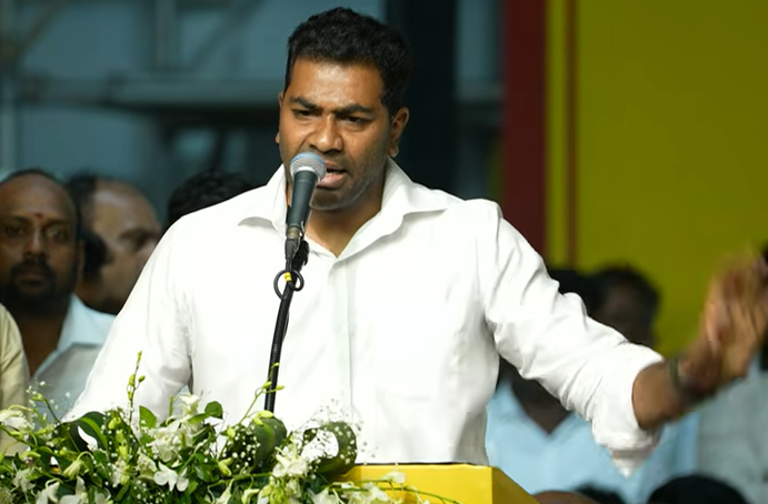 கடைசி 15 நாளில் எங்கள் தலைவர் ஏன் எல்லா ஊருக்கும் போகவில்லை தெரியுமா..? அமைச்சர் ஆதவ் அர்ஜுனா பேச்சு..!