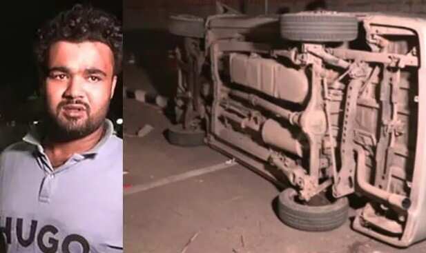 நடிகர் மன்சூர் அலிகானின் மகன் துக்ளக் இயக்கிய கார் மரத்தில் மோதி விபத்து..!