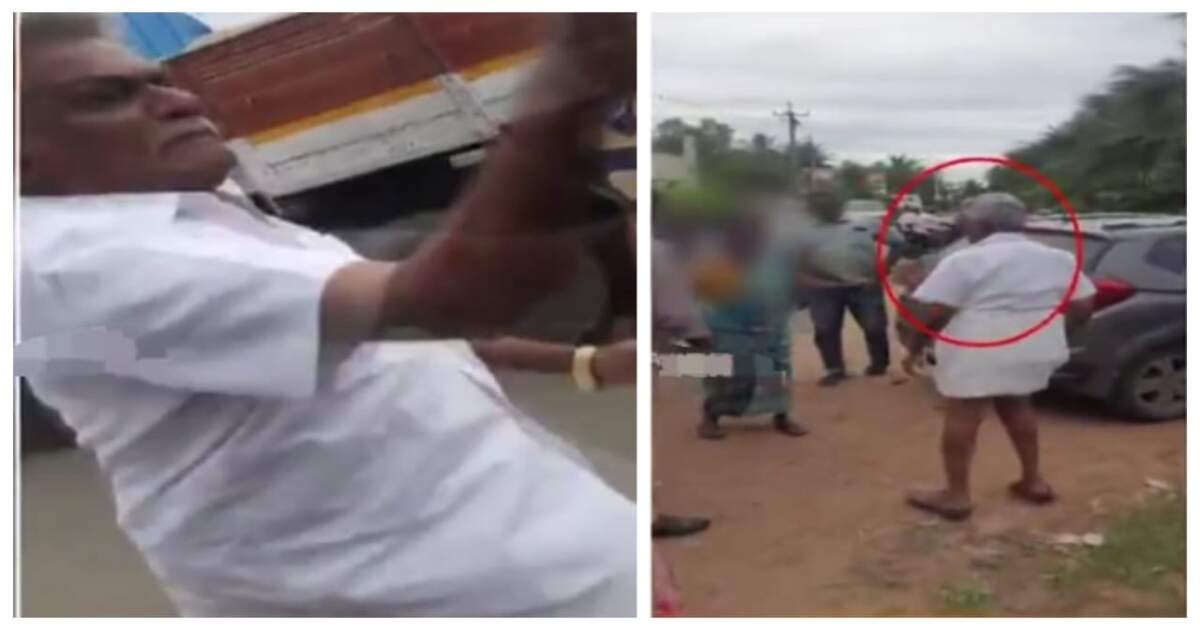 சேலத்தில் பரபரப்பு..! பெண்ணின் கன்னத்தில் அறைந்த அதிமுக முன்னாள் MLA..!