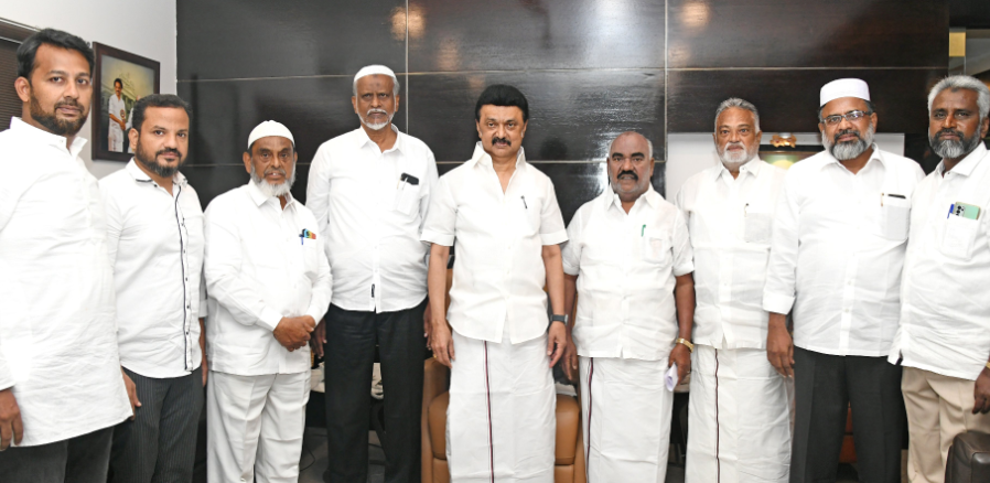 முதல்வர் ஸ்டாலினுக்கு தமிழக மஸ்ஜிதுகளின் ஐக்கிய ஜமா அத் கூட்டமைப்பு நன்றி!!