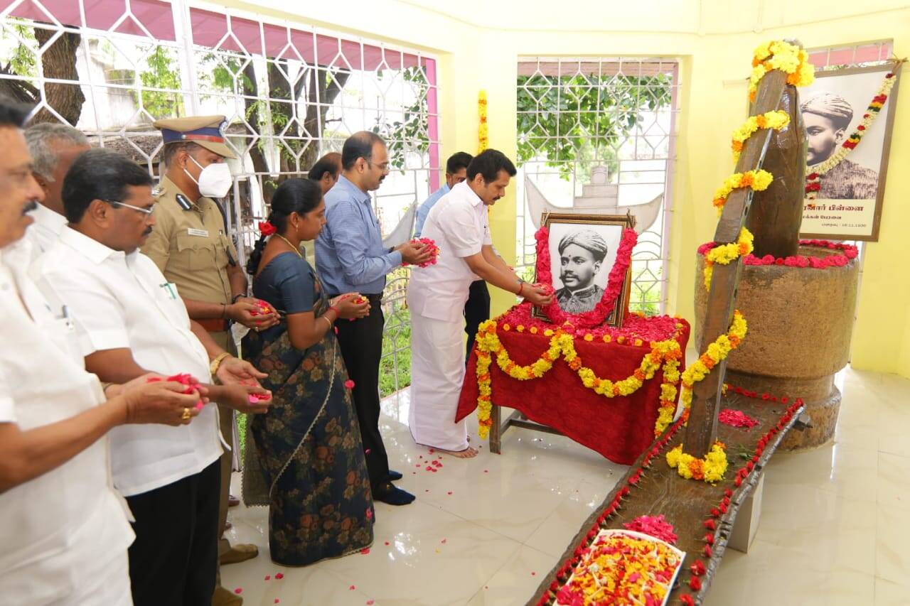 வ.உ.சிதம்பரனார் பிறந்த நாள்... கோவை சிறையில் அவர் இழுத்த செக்கிற்கு அமைச்சர் செந்தில்பாலாஜி மரியாதை!