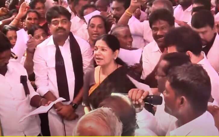 மீனவர்கள் மீதான தாக்குதல்- கனிமொழி தலைமையில் ஆர்ப்பாட்டம்