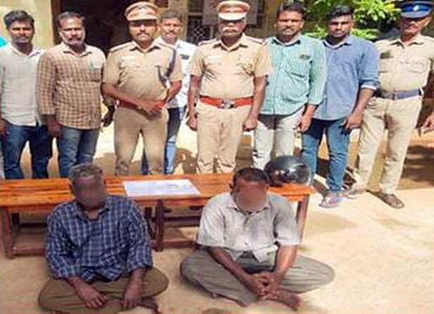 தஞ்சையில் மூதாட்டியை கட்டிப்போட்டு நகை திருடிய இருவர் கைது... 5 பவுன் நகை பறிமுதல்!