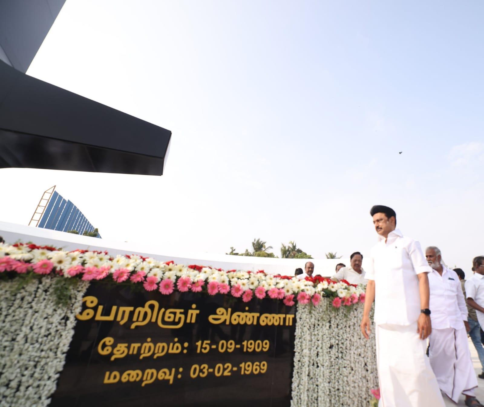 அண்ணாவின் முழக்கத்தை என்றும் மெய்ப்பிக்க உறுதியேற்போம் - முதலமைச்சர் மு.க.ஸ்டாலின்