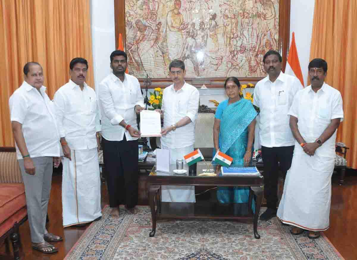 அறிவாலயம் அரசனுடைய போக்கை கண்டித்து.. ஆளுநர் சந்திப்பு குறித்து அண்ணாமலை விளக்கம்