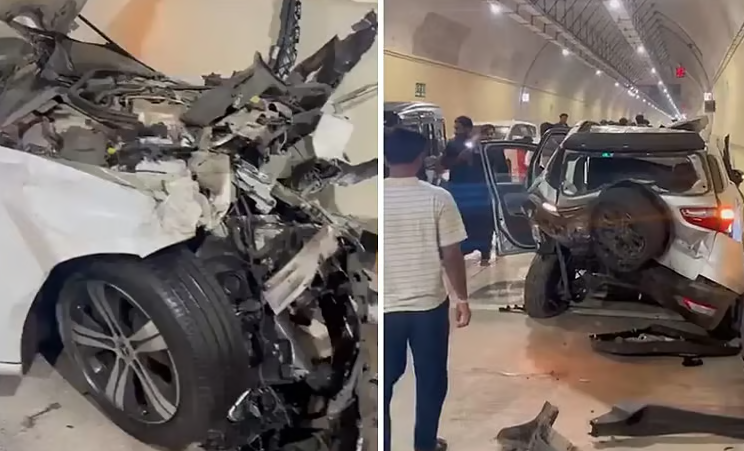 சிறுவன் ஓட்டிய சொகுசு கார் மோதி 3 பேர் படுகாயம்..!