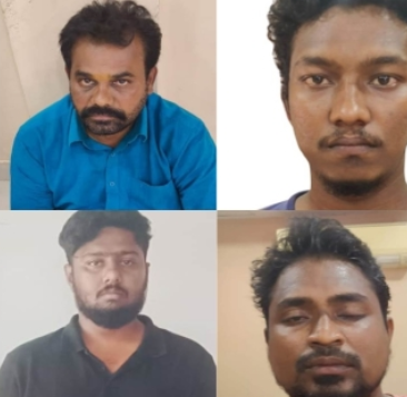 'மும்பை போலீஸ் அதிகாரி' என்று பண மோசடி - 5 பேர் கைது!!