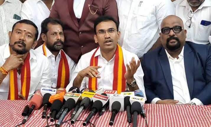 விஜய் பிரச்சாரத்திற்கு முட்டுக்கட்டை? - திமுக, பாஜக உறவு குறித்து த.வெ.க. அருண்ராஜ் கேள்வி!