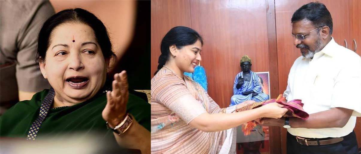 ஜெயலலிதாவின் போர்க்குணம் -காயத்ரிக்கு சொன்ன திருமா