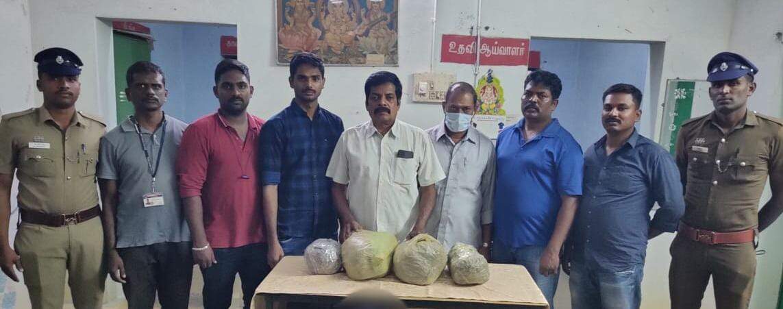 திருப்பூருக்கு ரயிலில் கஞ்சா கடத்திவந்த வடமாநில இளைஞர் கைது; 5 கிலோ கஞ்சா பறிமுதல்!