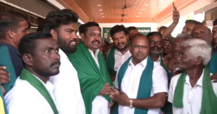 விவசாயிகளின் ஆதரவை அள்ளும் அதிமுக! இபிஎஸ் உடன் உழவர் பெருந்தலைவர் நாராயணசாமி சந்திப்பு