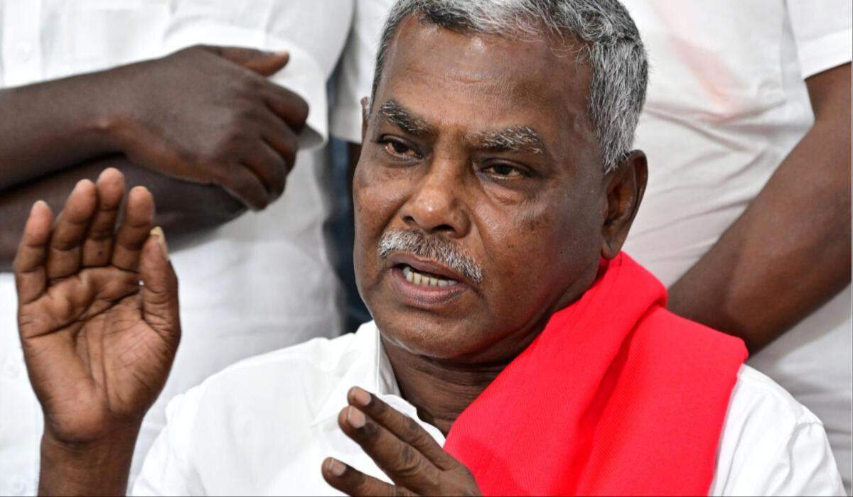 போராட்டத்தை பேச்சுவார்த்தை மூலம் முடிவுக்கு கொண்டு வரனும் - சிபிஎம் சண்முகம் வேண்டுகோள்..!