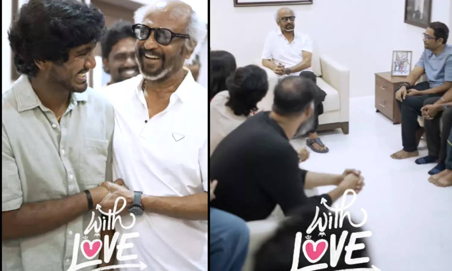 #JUST IN : With Love படக்குழுவை நேரில் அழைத்து பாராட்டிய ரஜினிகாந்த்..!
