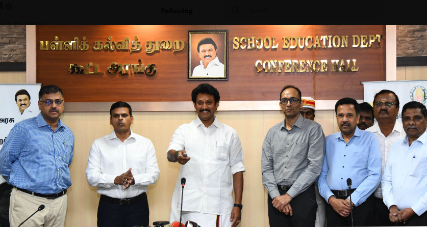 மணற்கேணி இணையத்தளத்தினை தொடங்கி வைத்தார் அமைச்சர் அன்பில் மகேஷ்