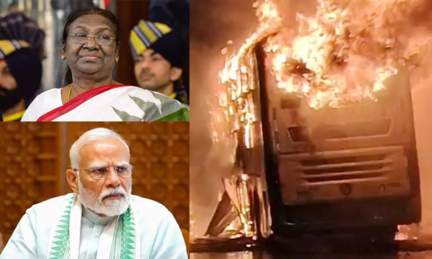 ஆந்திரா பஸ் தீ விபத்து; உயிரிழந்தவர்கள் குடும்பத்தினருக்கு ஜனாதிபதி, பிரதமர் இரங்கல்..!!