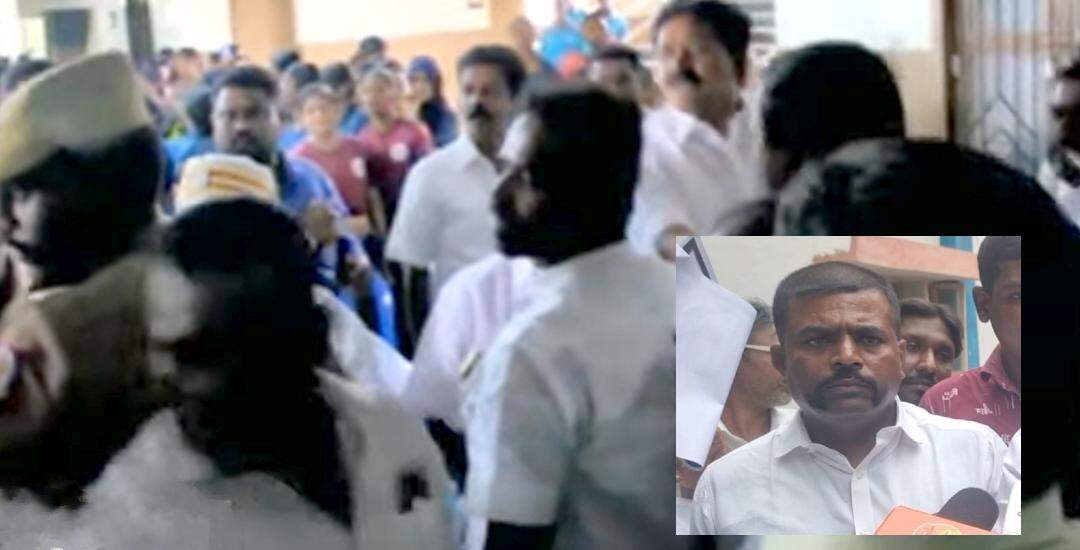 ராமநாதபுரம் ஆட்சியரை தள்ளிவிட்ட திமுக எம்.பி. நவாஸ் கனியின் ஆதரவாளர் கைது