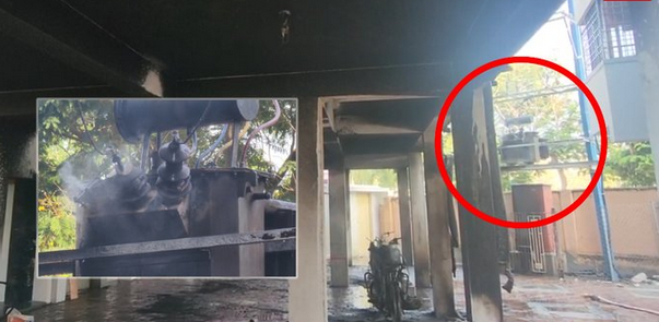 தாம்பரத்தில் ட்ரான்ஸ்பார்ம் வெடித்து தீ விபத்து.. 18 வீடுகளில் கடும் சேதம்..